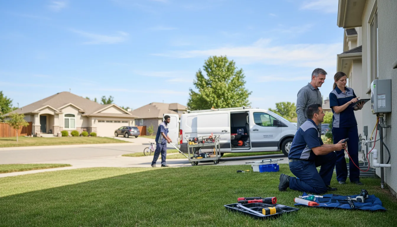 Tankless water heater service in Gunter, TX